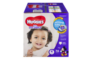 Huggies Little Movers Stage 4 22-37 lb - 74 CT