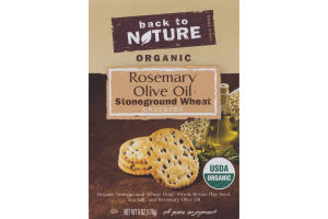 Back To Nature Organic Stoneground Wheat Crackers Rosemary Olive Oil