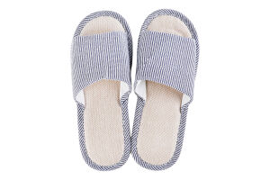 Тапки чоловічі Bartolini в смужку сіро-білі