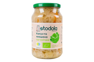 Капуста квашеная органическая стерилизованная Stodola с/б 900г