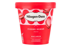 Морозиво Haagen-Dazs Макарон полуниця малина