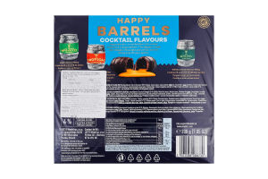 Конфеты из черного шоколада с алкогольным-коктейльным наполнителем Happy barrels E.Wedel к/у 200г