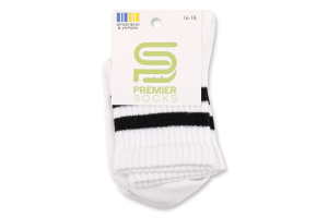 Шкарпетки Premier socks Економ вис мал білі р16-18