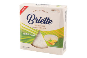Сыр 60% мягкий Tropical Briette к/у 125г
