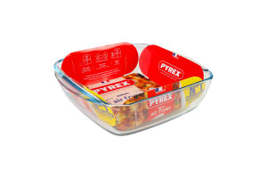 Форма скляна квадратна 2.2л 25x22х7см №212В100/7948 Air fryer Pyrex 1шт