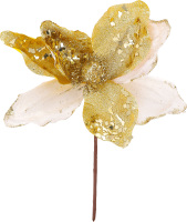 Прикраса ялинкова Квітка золотиста 834130