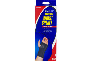 CareOne Adjustable Wrist Splint One Size - Left Wrist