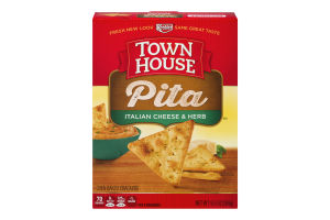 Keebler Town House Oven Baked Crackers Pita Italian Cheese & Herb
