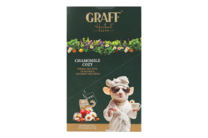 Чай травяной с ромашкой, корицей и яблоком Ромашковый уют Graff к/у 15х2г
