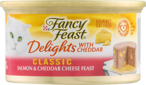 Fancy Feast Delights Cat Food Classic Salmon & Cheddar