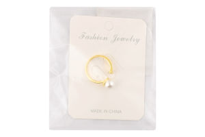 Каблучка з штучними перлами та камінцями FHF25618M20