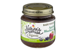 Nature's Promise Organic Baby Food Apple Blueberry 6m+