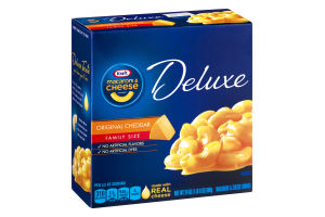 Kraft Macaroni & Cheese Dinner Deluxe Original Cheddar Family Size