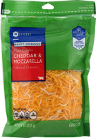 SE Grocers Fancy Shredded Pizza Combo Cheddar & Mozzarella Natural Cheese