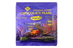 Конфеты глазированные шоколадной глазурью Black Chocolate pearl Zhytomyr Lasoshchi м/у 250г