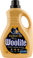 Средство для стирки жидкое для черных и джинсовых тканей с кератином Woolite 1.8л