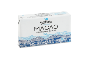 Масло сладкосливочное 72.6% Крестьянское Галичина м/у 180г