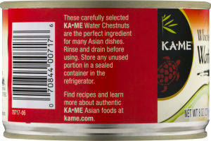 KA-ME Water Chestnuts Whole-Peeled