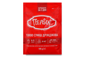 Суміш д/зброджування цукровмісної сировини в спирт 185г Первак