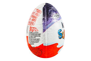 Яйцо из молочного шоколада с молочным внутренним слоем и игрушкой Kinder Surprise м/у 20г
