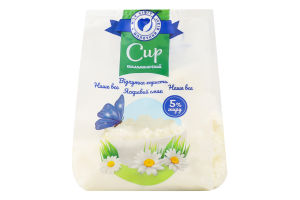 Сир кисломолочний 5% 350г Milk Visit