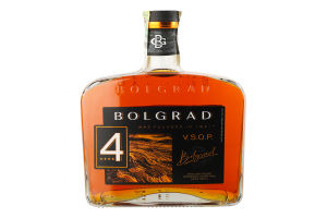 Бренді 0.5л 40% виноградний витриманий 4 роки VSOP Bolgrad пл