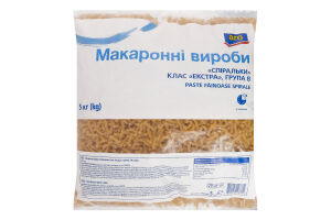 Изделия макаронные класс Экстра группа B Спиральки Aro м/у 5кг
