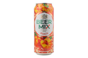Пиво спеціальне 0.5л 2.5% пастеризоване Персик BeerMix з/б