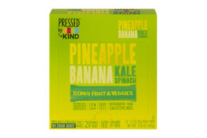 Pressed by KIND Pineapple Banna Kale Spinach Fruit Bars - 12 CT