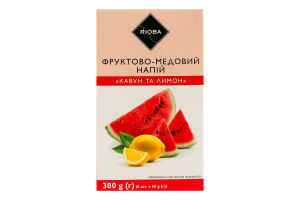 Напій фруктово-медовий Кавун та лимон RIOBA к/у 6х50г
