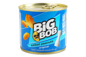 Арахіс смажений солоний Original Big Bob з/б 120г