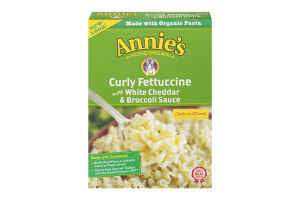 Annie's Homegrown Curly Fettuccine with White Cheddar & Broccoli Sauce