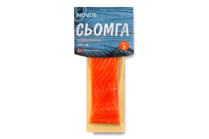 Сьомга філе-шматок Novus сл/с з/ш в/у 180г