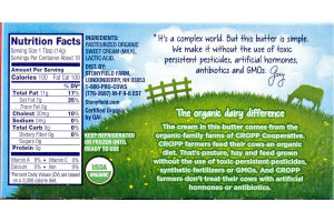 Stonyfield Organic Butter Unsalted