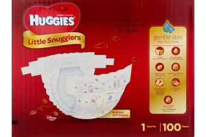 Huggies Little Snugglers Diapers Size 1 - 100 CT