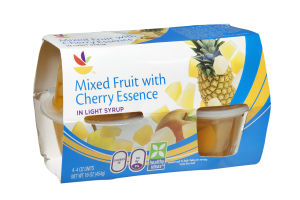 Ahold Mixed Fruit with Cherry Essence in Light Syrup - 4 CT