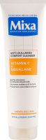Гель очищающий против тусклости кожи лица с витамином С и скваланом Mixa 150мл