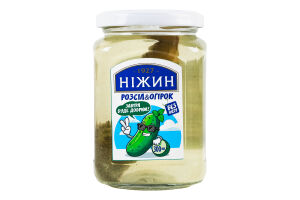 Розсіл огірковий з солоним огірком пастеризований Ніжин с/б 300мл