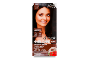Маска тонуюча для темного волосся Ton Oil mask Hair care №147 Acme Color 1шт