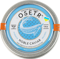 Икра сибирского осетра зернистая Noble caviar Osetr в/с ж/б 50г