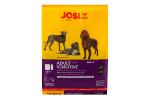 Корм сухой полнорационный для взрослых собак Sensitive Adult JosiDog м/у 900г