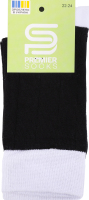 Шкарпетки Premier socks високі біла рез чор р22-24
