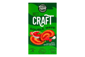 Гренки пшенично-ржаные волнистые Пикантная аджика Double wave Craft Flint к/у 70г