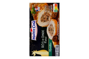 Рулет из мяса индейки быстрозамороженный фаршированный фаршем со сморчками Maitre CoQ к/у 700г