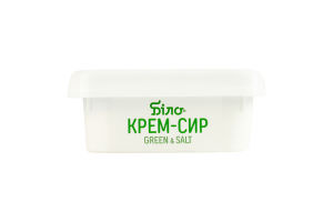 Крем-сир 55% із зеленню та прянощами Біло п/у 160г
