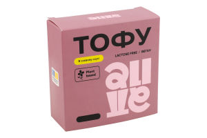 Тофу в соевом соусе Alive к/у 240г