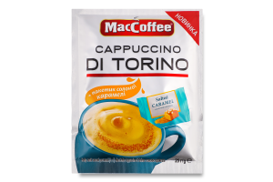 Напій кавовий розчинний з солоною карамеллю 3в1 Cappuccino Di Torino MacCoffee м/у 25г