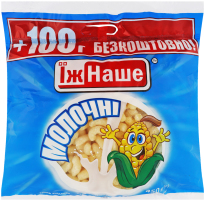 Палочки кукурузные сладкие неглазированные Молочные ЇжНаше м/у 450г