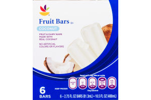 Ahold Fruit Bars Coconut - 6 CT