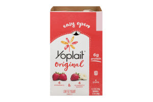 Yoplait Original Low Fat Yogurt Strawberry & Strawberry Banana - 8 CT